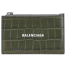 Portacarte in pelle con rilievo Balenciaga Fragment