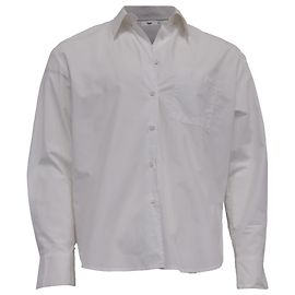 Autre Marque La camicia lunga con schiena Frankie Shop in cotone bianco