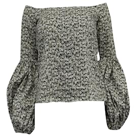Autre Marque Blusa Gisele off shoulder en algodón estampado floral de Caroline Constas