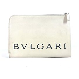 Bulgari Borsa con doppia cerniera e logo Fragment Bvlgari