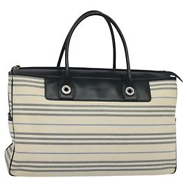 Borsa Boston in tela beige con motivo Nova Check di BURBERRY, argento autentico ti3201