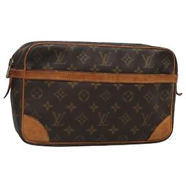 LOUIS VUITTON Pochette Compiegne 28 M51845 LV Auth ki5790