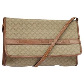 Céline Borsa a spalla in tela Macadam CELINE beige Auth BA3577
