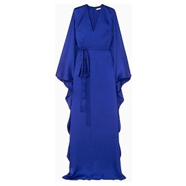 Autre Marque Abito Aurora in Seta Blu