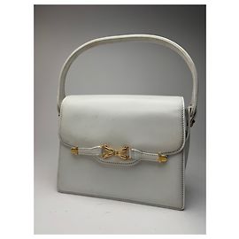 Bolsa de couro vintage Gucci branca