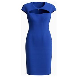 Autre Marque Vestido midi Safiyaa Lune Claire azul