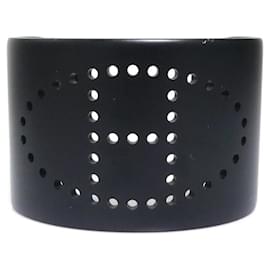Bracelet jonc en aluminium noir Hermes - Hermès