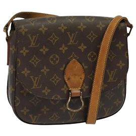 LOUIS VUITTON Monogram Saint Cloud GM Bolsa de Ombro M51242 LV Auth ki5777