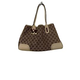 Borsa Gucci beige in cotone