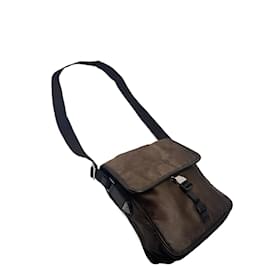 Vintage Prada Polyester Tasche khaki braun