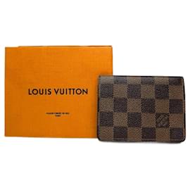 Louis Vuitton Vintage Gucci Damier Monogramm Leder Kartenhalter Braun