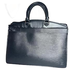 Borsa a mano vintage Louis Vuitton in pelle EPI nera