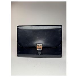 Clutch in pelle vintage Dior nera