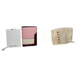 Vintage Marni Leather wallet pink Black Brown