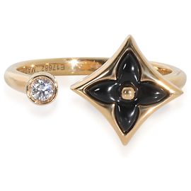 Anello Mini Stella Color Blossom in Oro Giallo, Onice e Diamante di Louis Vuitton