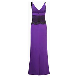 Dolce & Gabbana Slipdress Purple Seidenkleid