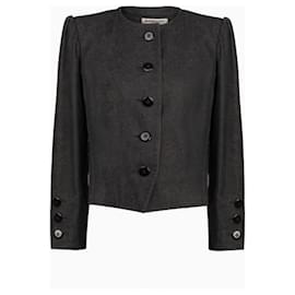 Veste en jean Yves Saint Laurent Grey Mode grise