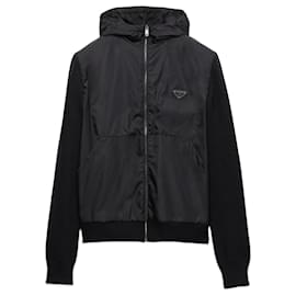 Cardigan Prada in cashmere e lana nero