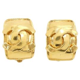 Orecchini a clip dorati Chanel