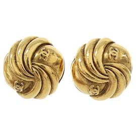 Orecchini a clip dorati Chanel