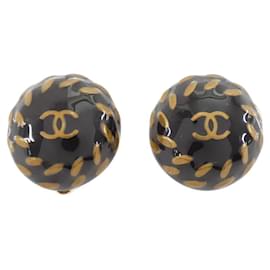 Orecchini a clip neri Chanel