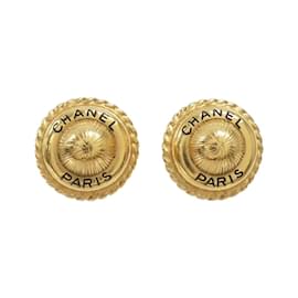 Orecchini a clip dorati Chanel