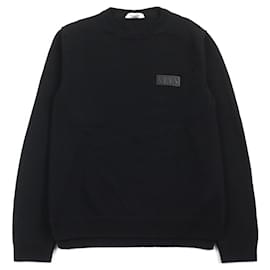 Valentino Kaschmir Rundhals-Pullover Schwarz S