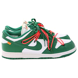 Sneakers Nike x Off-White Dunk Low in pelle verde pino
