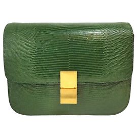 Céline Celine Classico Medio Lucertola Verde