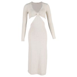 Abito Maxi Cut-Out Jana di Cult Gaia in Cotone Bianco