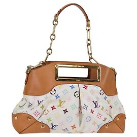 LOUIS VUITTON Borsa Judy MM Multicolore Monogram 2Way Bianca M40255 LV Auth 127584V