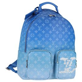 LOUIS VUITTON Clouds Rucksack Multi Pocket Blau M45441 LV Auth 126591SM