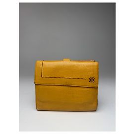 Vintage Loewe Leather wallet yellow