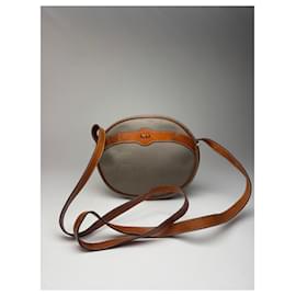 Borsa a tracolla vintage Dior grigia marrone
