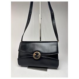 Borsa a spalla in pelle vintage Gucci nera