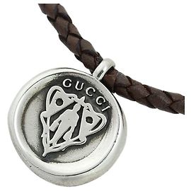 Collana con pendente in pelle Gucci AG925