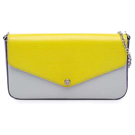 Pochette Felicie Tricolore Gialla Epi Louis Vuitton
