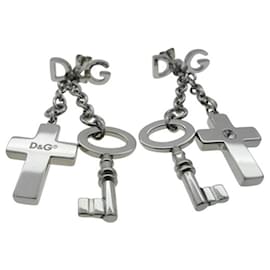Dolce & Gabbana Orecchini DOLCE&GABBANA collezione “Keys” con croce e chiave “della felicità”