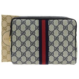 Pochete Gucci Sherry Line Marinho