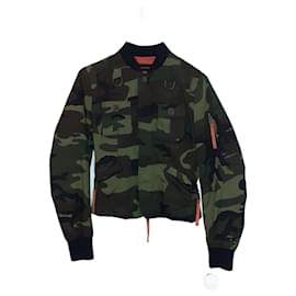 Chaqueta corta Dsquared2 Camuflaje Caqui