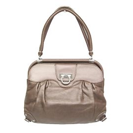 Borsa a spalla in pelle Gancini da donna di Salvatore Ferragamo