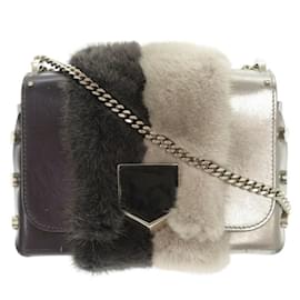 Borsa a spalla in pelle di visone Rocket Petite di Jimmy Choo