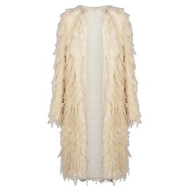 Valentino Capa de Plumas de Organza Circa 1993 Alta Costura
