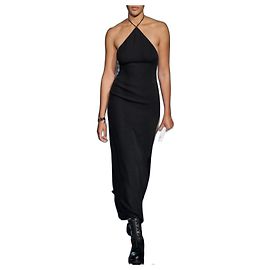 Valentino Neoklassisches Schwarzes Kleid