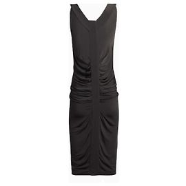 Abito asimmetrico nero John Galliano Drapé Obscur