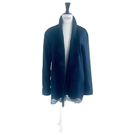 Traje con falda Alexander Wang Blazer a rayas azul y vestido