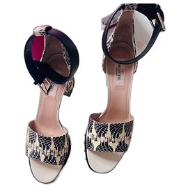Sandali Valentino Garavani in pelle grigi