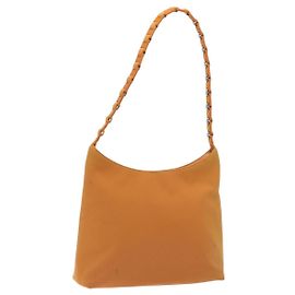 Schultertasche Salvatore Ferragamo aus orangefarbenem Canvas Auth BA3239