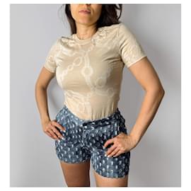 Camiseta de algodón 36 Beige - Hermès