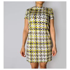 Hermès Bolduc im Quadrat 36 Baumwollkleid 36 Bicolor